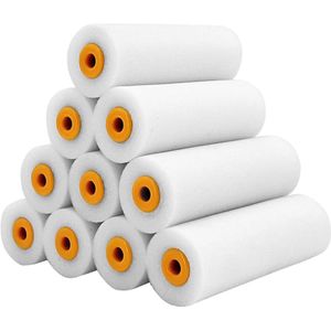 Verfrollers - Mini-verfroller - Schuim - 10 stuks - 10 cm