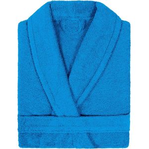 Badjas Badstof met Shawlkraag Uni Alpha Turquoise Maat XL - 1 stuks