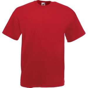 Fruit Of The Loom Heren Valueweight T-shirt met korte mouwen (Brick Rood)