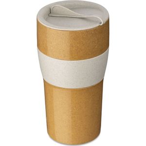 Herbruikbare Koffiebeker met Deksel, 0.7 L, Organic, Zand Beige - Koziol | Aroma To Go XL