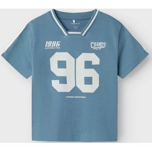 NAME IT - NMMDAKKI NREG SS TOP - Jongens - T-shirt - Groen - 100% Katoen - Regular Fit