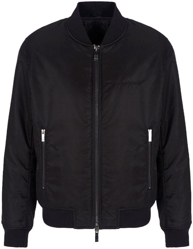 Armani Exchange - 6dzb01-zn4wz - Jas - Zwart - Volledig Gewatteerd Bomberjack