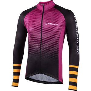 Nalini - Heren - Fietsshirt - Lange Mouwen - Wielrenshirt - Roze - Zwart - NEW LS STRIPES JERSEY