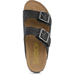 Kleuren Van Californië Bio Glitter Metalen Slippers Met Gepen - Streetwear - Vrouwen