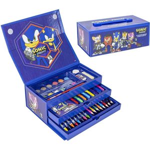 Sonic the Hedgehog Tekenen Knutselen Tekendoos Jongens Meisjes - 44 Pieces