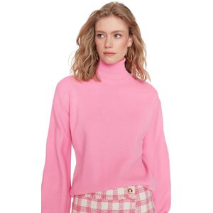 Trendyol Paarse Basic Coltrui Gebreide Trui Twoaw21Kz0485