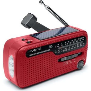 Equivera Noodradio - Noodradio - Emergency Radio - Survival Radio - Oorlog Radio - Opwindbare Radio - Solar Opwindbaar - Radio voor Rampen - SOS Alarm - Noodradio op Batterij - Draagbare Radio - AM/FM-Radio - Oplaadbare Batterij - Noodlader Telefoon