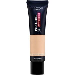 L'Oréal Paris - Onfeilbare 24h Matte Cover Foundation - 115 Beige Doré