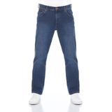 Wrangler Heren Jeans Broeken Texas Stretch regular/straight Fit Blauw Volwassenen Denim Jeansbroek