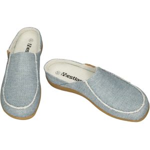 Westland -Dames - blauw licht - slippers & muiltjes - maat 39