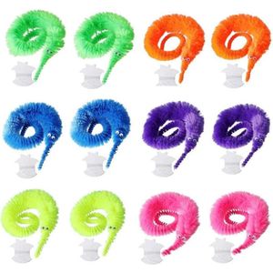 Magische Rups Wormspeelgoed voor Kinderen - 12 Stuks Magische Worm Toverworm Twisty - Verjaardag Cadeau Kinderfeest Gastgeschenk - 6 Kleuren