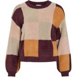 VILA - VIHALLO O-NECK JACQUARD KNIT TOP/PB - Dames - Gebreide truien