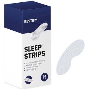 RESTIFY Anti-Snurk Mondtape 90 Stuks - Slaaptape - Antisnurkstrips - Mondpleisters voor Goede Nachtrust