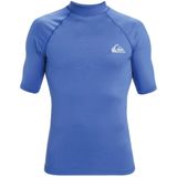 Quiksilver - S/S Rashguard - Sportshirt - Blauw - 84% Gerecycled Polyester