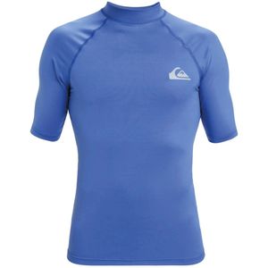 Quiksilver - S/S Rashguard - Sportshirt - Blauw - 84% Gerecycled Polyester