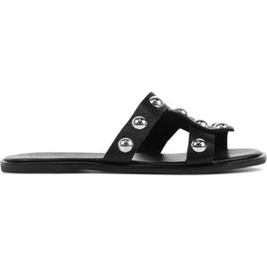 Lina Locchi Slippers / Slides Dames - L1132 - Zwart - Maat 36