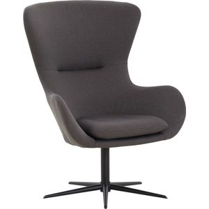 Fauteuil Willem Grijs - Stof - Zithoogte 45 cm - Zitdiepte 45 cm