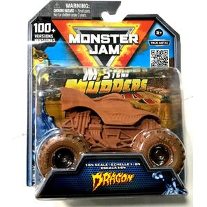 Hot Wheels Monster Jam truck Dragon Mystery Mudders - monstertruck 9 cm schaal 1:64
