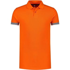 Formule 1 Polo Oranje - Maat L - Sport F1 Grand Prix Autorace Race