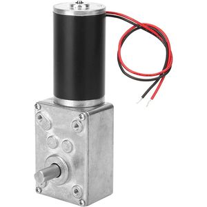 Hoge Torsie Snelheidsreductie Elektrische Versnellingsbak Motor Omkeerbare Wormwiel Motor 8mm As (12V 10RPM)