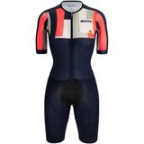 Santini Aahonoui Korte Mouw Triatlonpak Blauw 2XL Vrouw