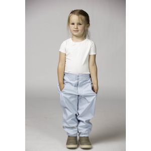 Ducksday - Regenbroek - Waterdicht - Ademend - Reflecterend - Unisex - Lichtblauw - Maat 98/104 - 4 jaar