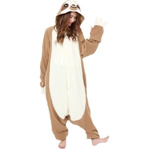 Luiaard Onesie Premium Verkleedkleding - Volwassenen & Kinderen - Onesize (155-177 cm)