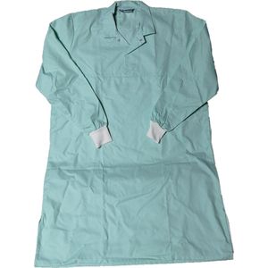 TecaWork - Schort / Overgooier- Model ""Kiel"" - Mintgroen - 2 Afsluitbare Steekzakken - Drukknopen - Tricot Manchetten - Maat XL - LxB: 119x77 cm - Okselomtrek: 66 cm - Schouderbreedte: 56 cm - Mouwlengte: 76