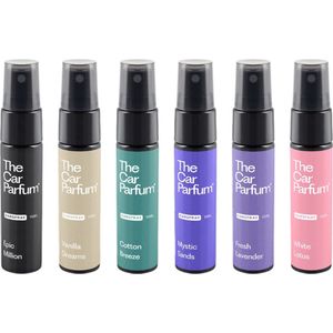 The Car Parfum Auto Parfum - Kerstcadeau - Auto Geurverfrisser - Auto Geur - Specialbox - 6 frisse geuren - Variatiebox