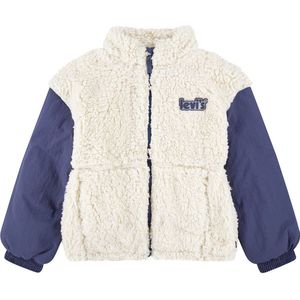Levi's - Boxy Fit Sherpa Jas - Twee-Kleurige - Met Hoodie - Met Zakken