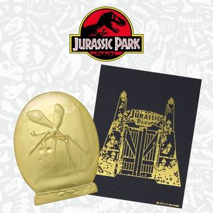 Jurassic Park: 24k Gold Plated XL Premium Pin Badge