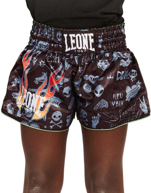 Leone1947 - Flames - Thaiboksbroekjes - Satijn - Kindershorts