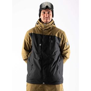 1080 JERRY-T Mens Snowjacket | Military bruin | M | Wintersport Snowboard Ski Kleding