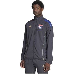 adidas - Olympique Lyon - Presentatie Trainingsjack - Donkergrijs - 2025-2026