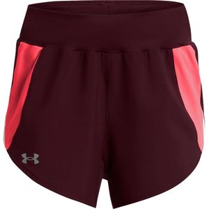 Under Armour Fly By Elite Hi Korte Broek Rood S Vrouw