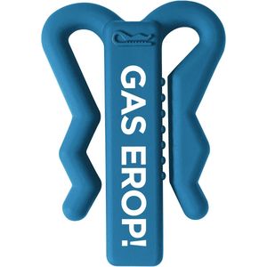 Grippo - Gas erop! - Blauw - Herbruikbare Festival Bekerhouder - Cupholder - Cupkeeper - Gadget - Duurzaam - Plastic Beker - Festival Dop - Festival Oordopjes - Bier