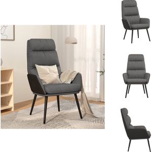 vidaXL Fauteuil 1 - Fauteuils - 70 x 77 x 98 cm - Lichtgrijs - Fauteuil