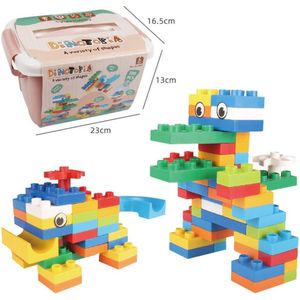 Zoem - 130-delig - Bouwblokjes - Duplo - Bouwstenen - Dino - 130 stuks - Blokjes - Bouwen - Kado - Cadeau - Verjaardag - Sinterklaas - Kerst