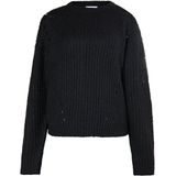 usha - WHITE LABEL - Trui - Zwart - Slanke Pasvorm - Lange Mouw