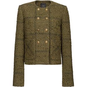Pinko • groene geruite blazer • maat 38 (IT44)