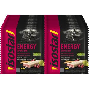 Isostar | Energy Sport Bars | Ontbijtgranen & Cranberry | 20 x 3 repen | Voor extra koolhydraten & energietoevoer