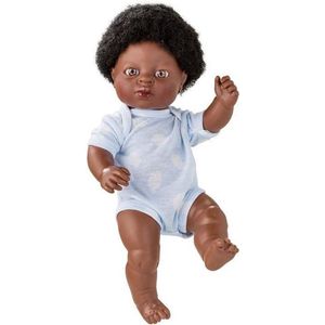 Babypop Berjuan Newborn 38 cm Afrikaanse (38 cm)