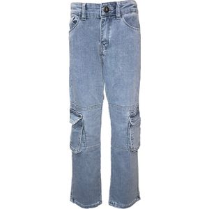 Dutch Dream Denim-Jongens Broek- Mwamba-Cargo Jeans regular-Blauw