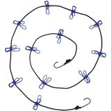 Benson - Waslijn - Elastisch - 190 tot 320 cm - Inclusief 12 Knijpers