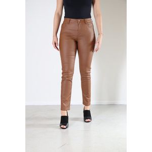 New Star dames broek - broek gecoat dames - Tanna - camel - Lengte 31 - maat 29