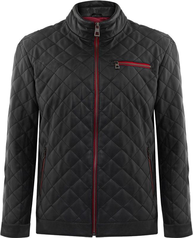 Felix Hardy - Leren Jas - Zwart - Heren - Met Rits