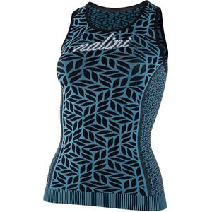 Nalini - Dames - Ondershirt Fietsen - Mouwloos - Onderkleding Wielrennen - Blauw - Zwart - NEW SEAMLESS LADY TANK - XS