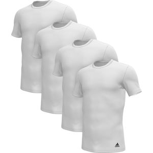 adidas Sportswear Heren onder t-shirts 4 pack Active Flex Cotton 3 Stripes