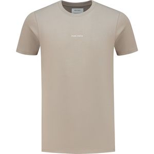Regular fit T-shirt Crewneck Taupe (24010102 - 53)