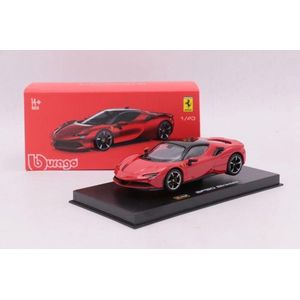 Bburago  Ferrari SF90 Stradale Signature Series rood schaalmodel 1:43